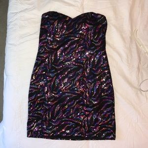 Sequined Mini Dress